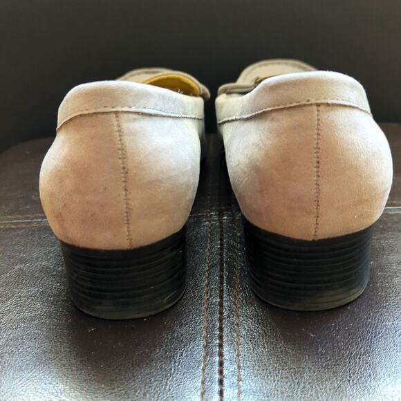 Ralph Lauren Chaps Percy Gray Slide On Buckle Detail Comfort Loafer - Picture 3 of 5